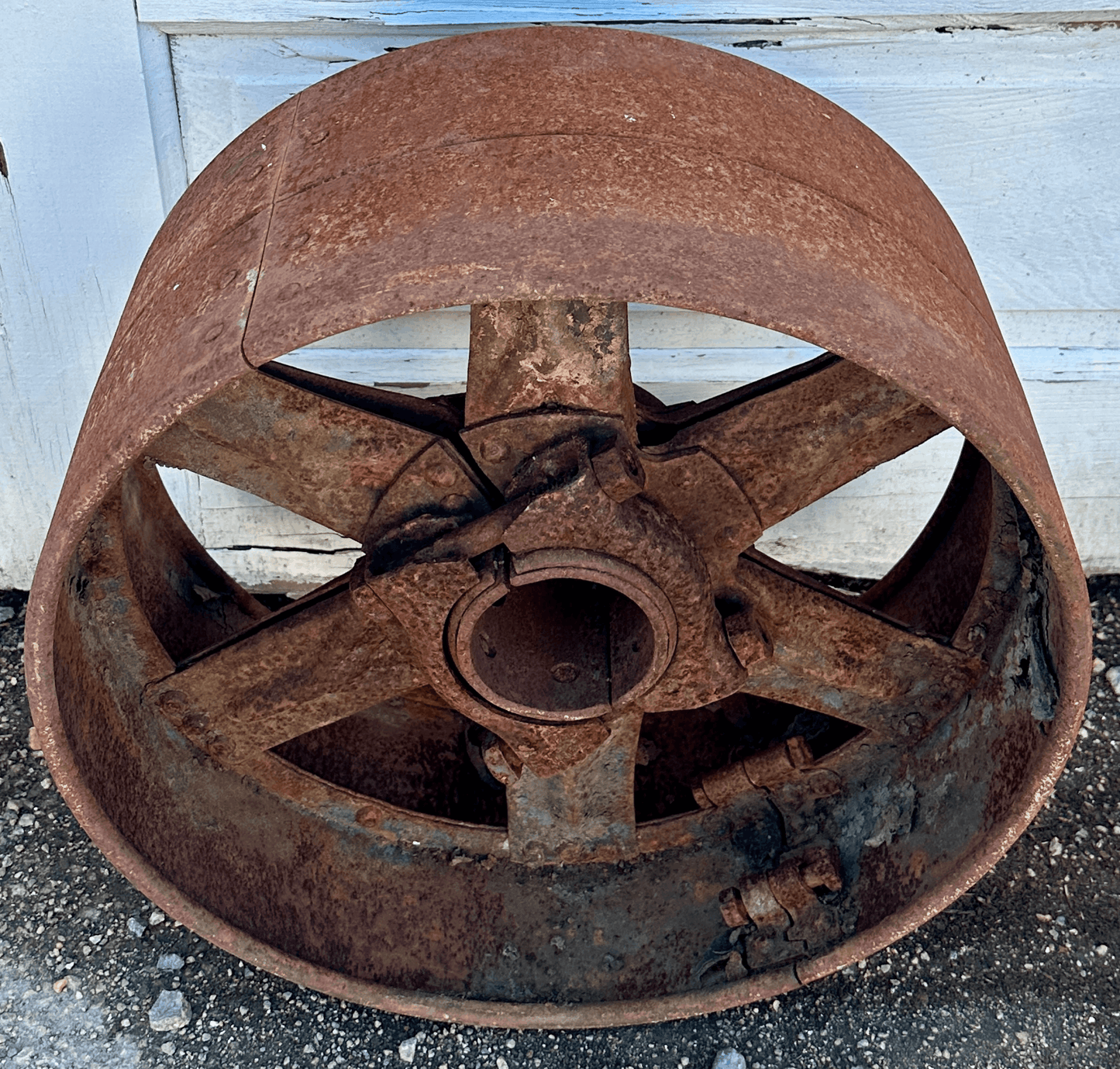 Antique Industrial Salvaged Cast Iron Wheel GA20894