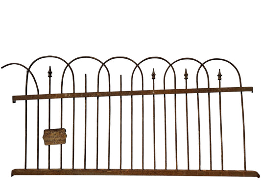 39 Feet of Antique Wrought Iron Hairpin Fencing GA20855