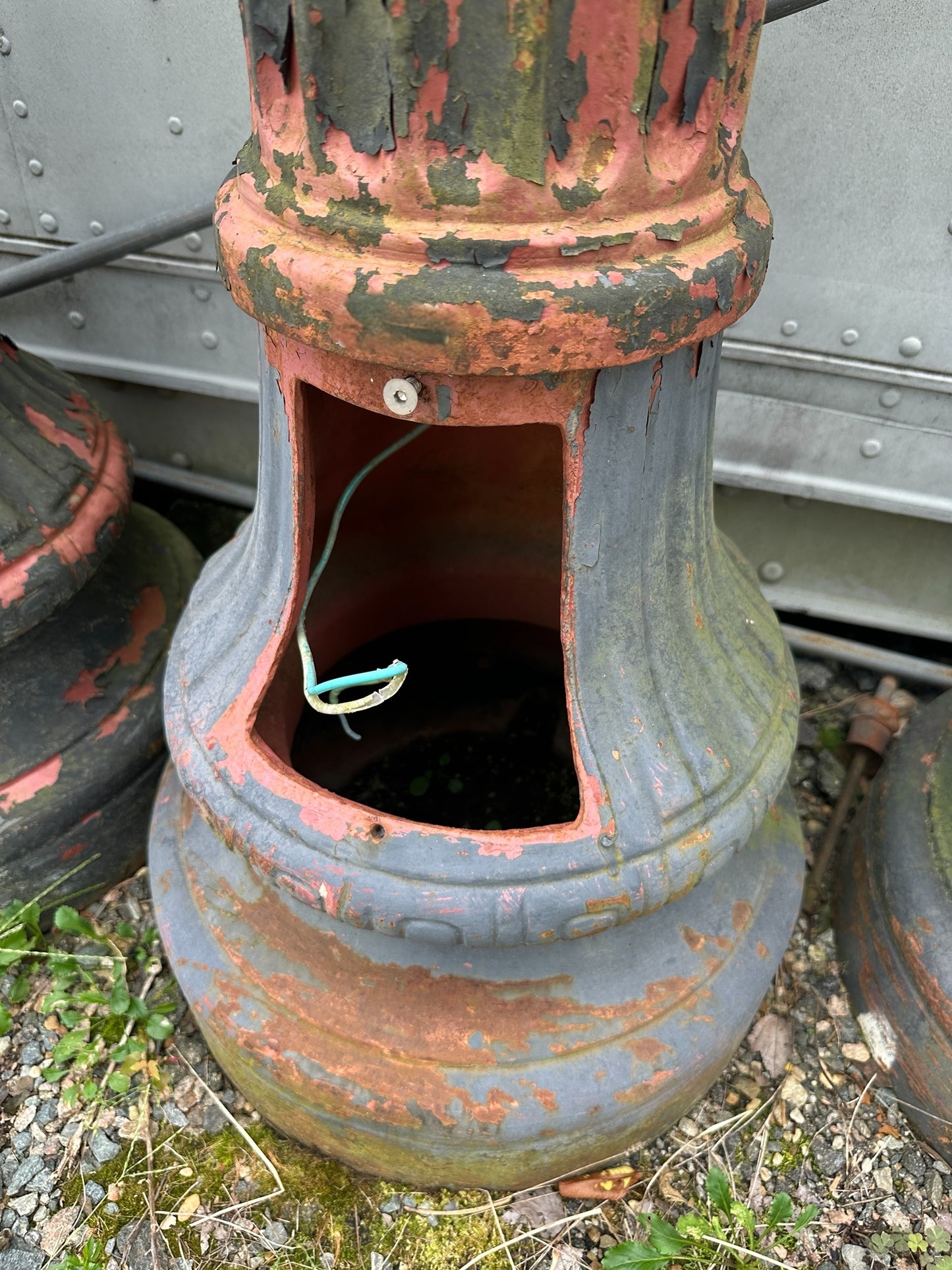 10 Ft Cast Iron Fluted Street Lamp Posts GA20290 - 3 Available!