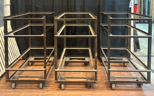 Vintage Steel Textile Carts - 3 Available - GA20807