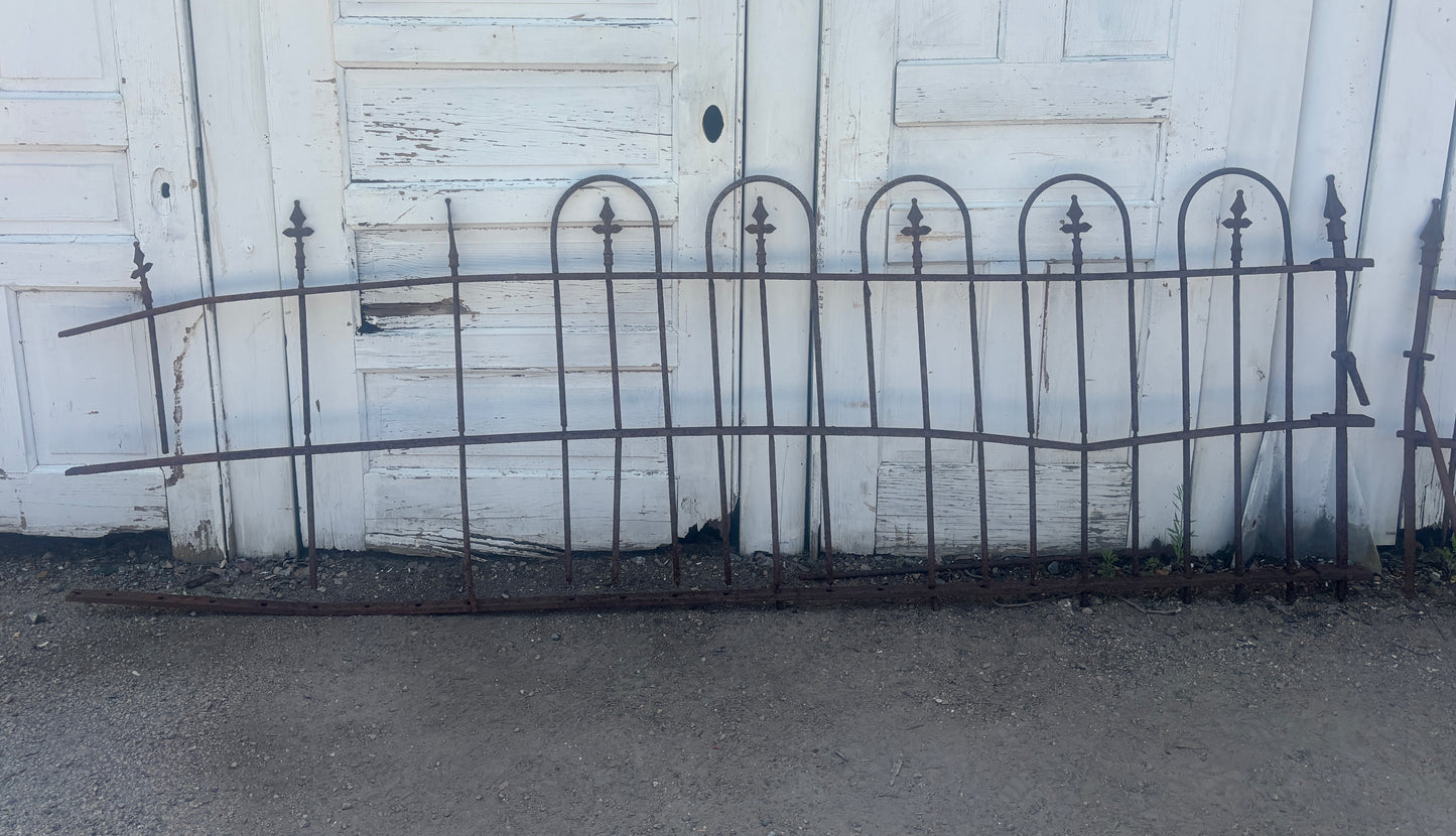 48 Feet of Wrought Iron Fence Panels GA21273
