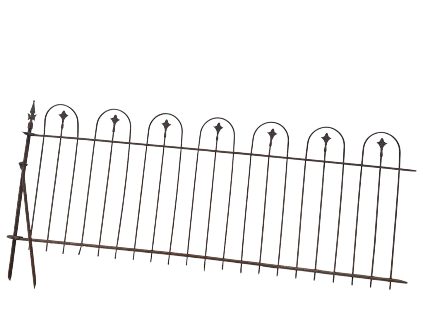 162 Ft of Antique Wrought Iron Hairpin Fencing GA20876