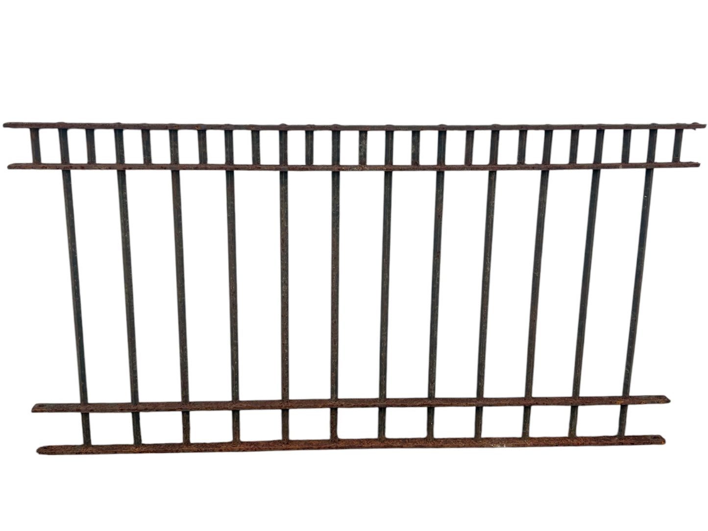 126ft Mid-Century Brutalist Modern Style Iron Fencing GA21067
