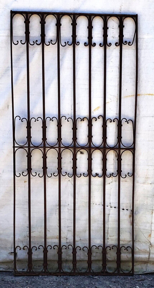 Antique Wrought Iron Gate 75" Tall x 35 1/2" Wide GA9408