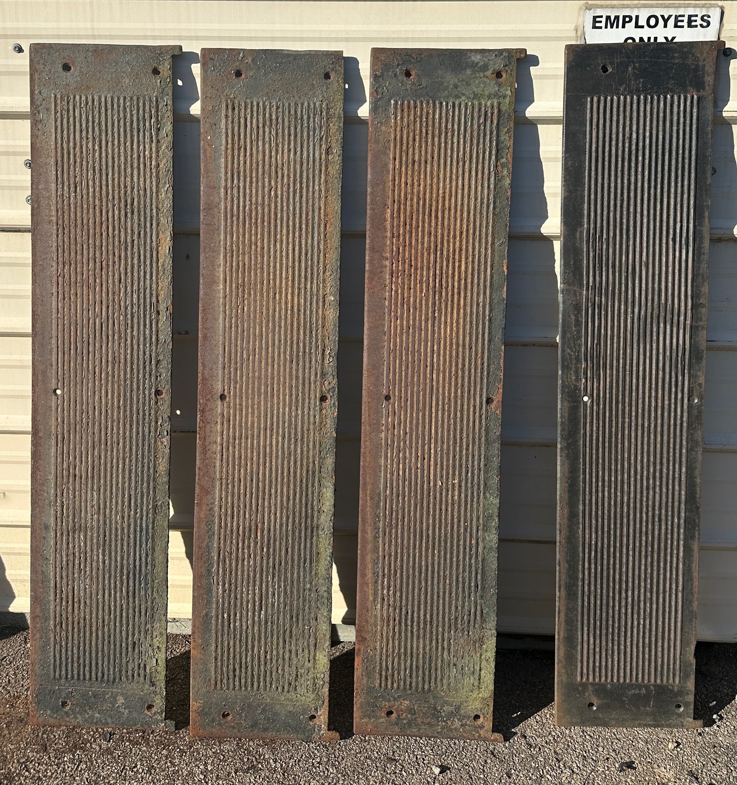 Set of 4 54" Long Cast Iron Stair Treads GA20824
