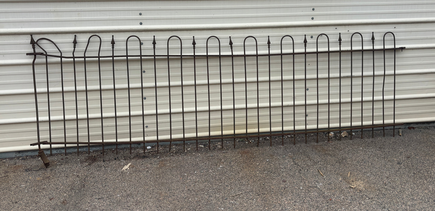 47 Feet of Wrought Iron Fence Panels GA21223