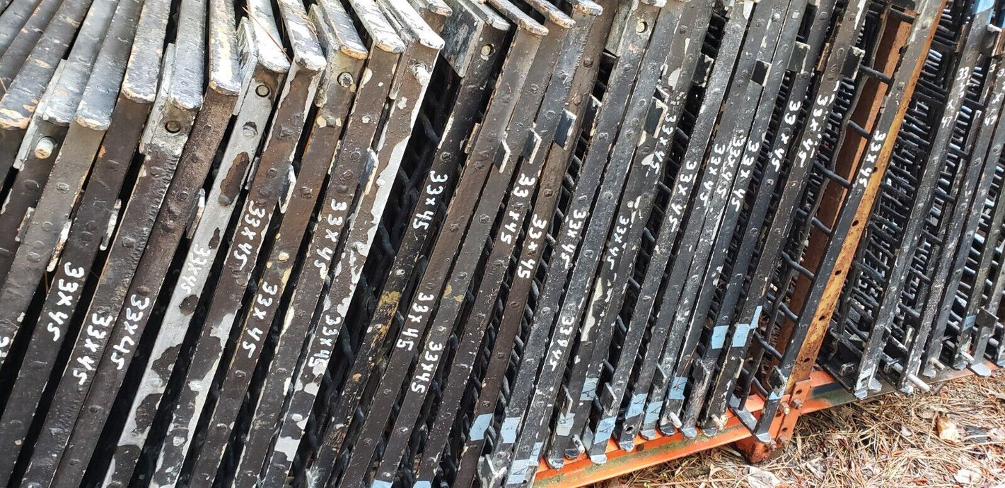Salvaged Iron Window Grates from a State Institution in Allentown PA 46" x 43"