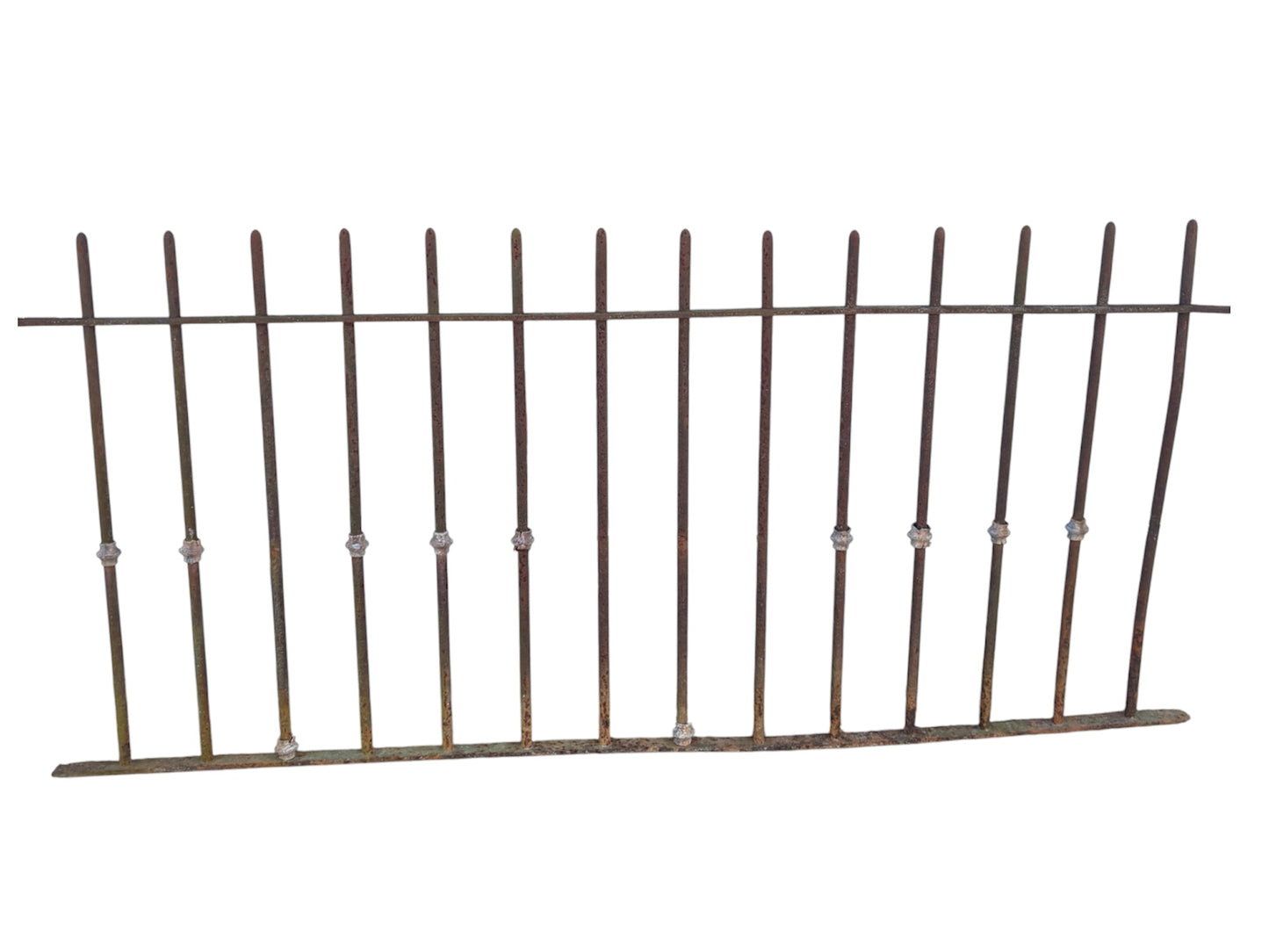 14 feet of antique iron fencing GA21096