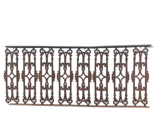 18 Ft of Ornate Antique Iron Garden Fencing GA20878