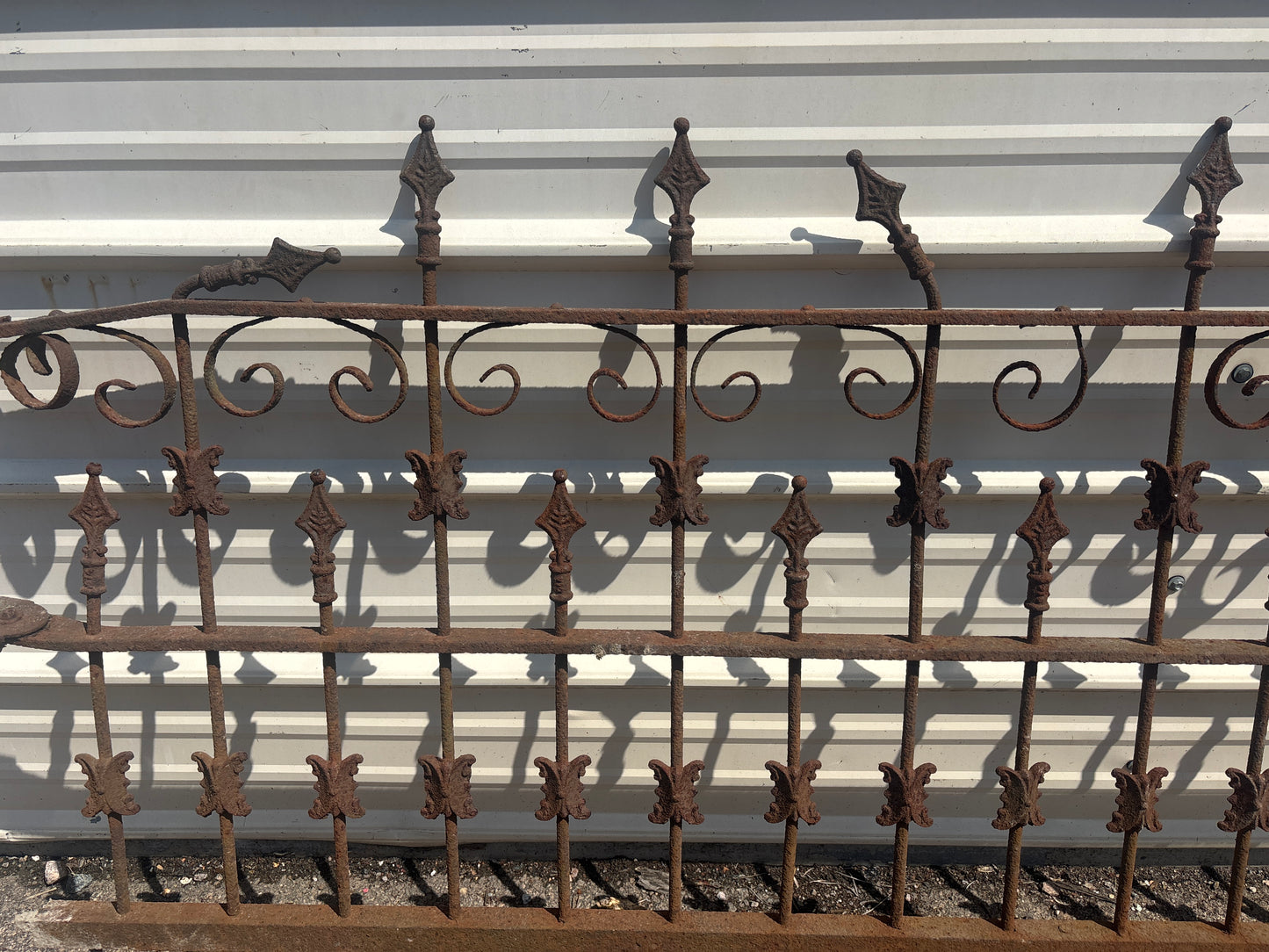 12 Foot Decorative Iron Fence Panel GA21311