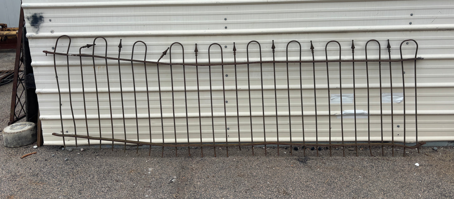 47 Feet of Wrought Iron Fence Panels GA21223