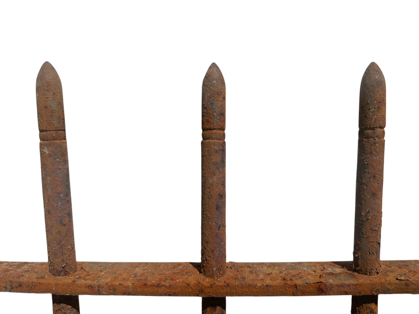 23 Ft of Antique Wrought Iron Picket Fencing GA21013