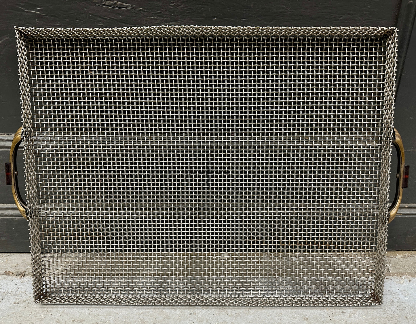 Galvanized Steel Braided Serving Trays w/ Handles - 7 Available - GA20738
