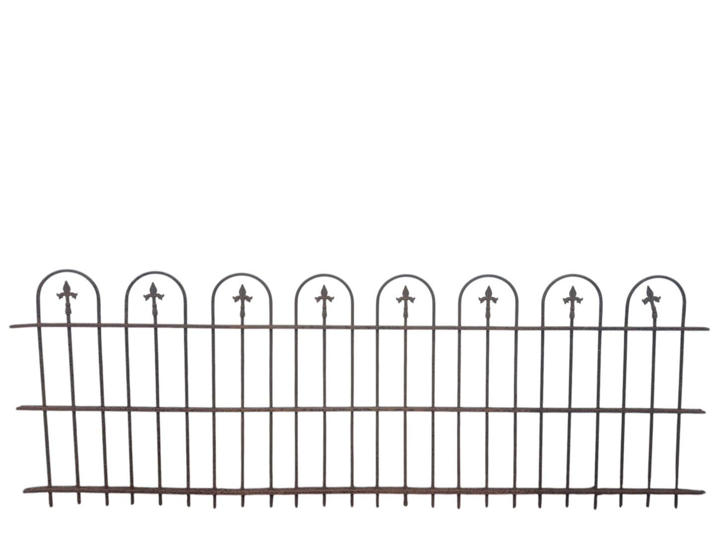 14 Ft of Antique Wrought Iron Hairpin Fencing GA20877