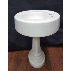 Restored Cast Iron Sink & Pedestal #GA124