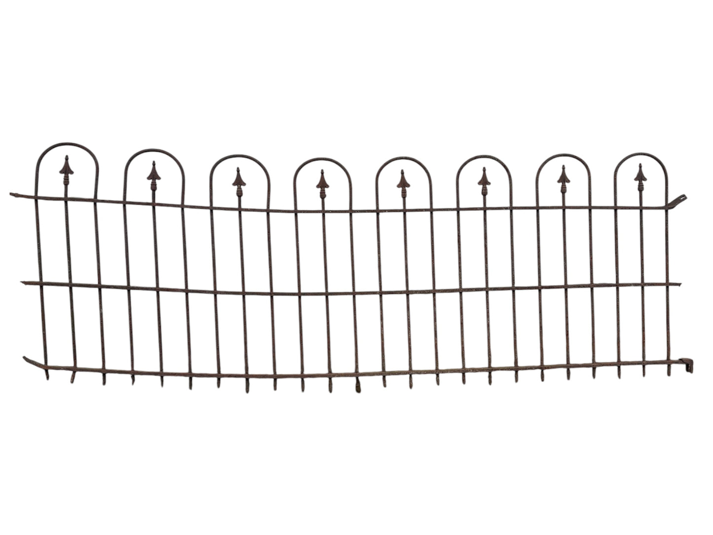 38 Ft of Antique Wrought Iron Hairpin Fencing GA21129