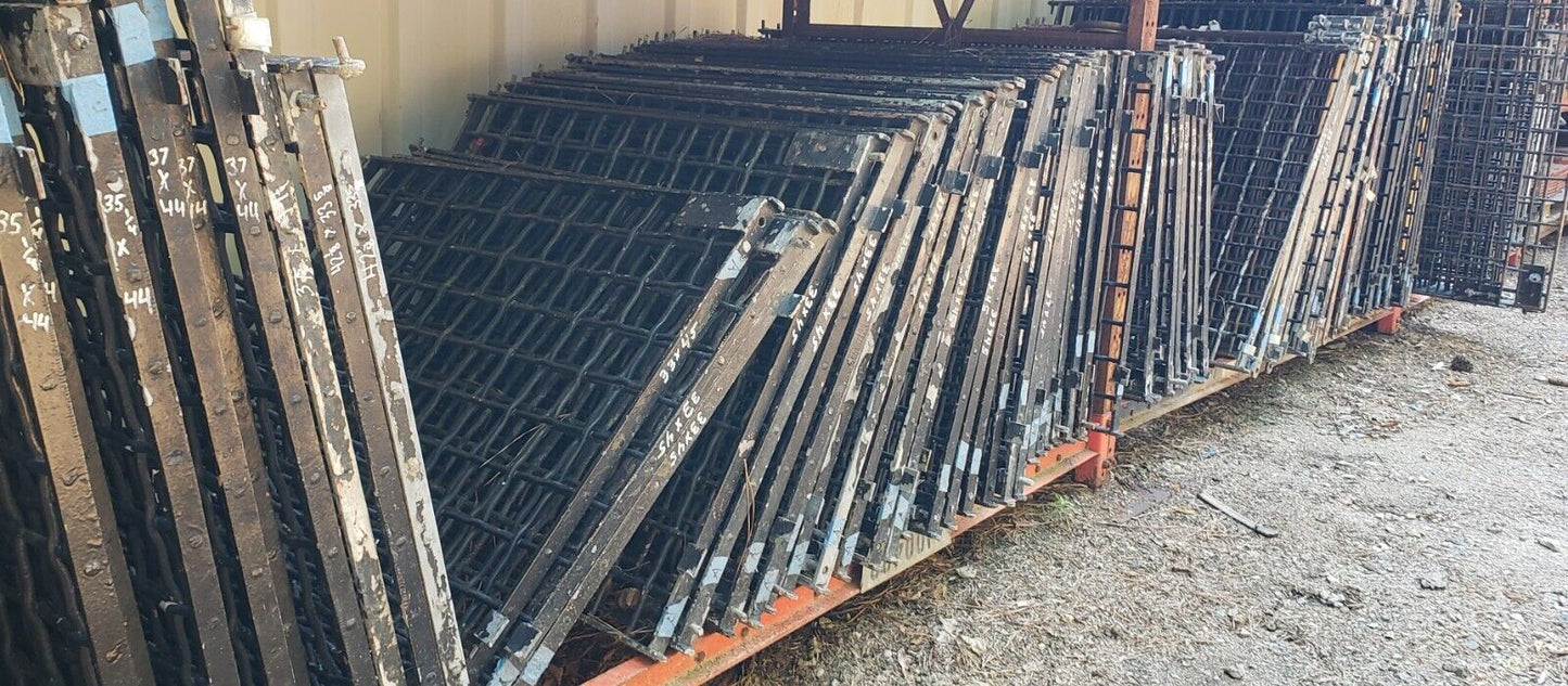Salvaged Iron Window Grates from a State Institution in Allentown PA 42" x 37"