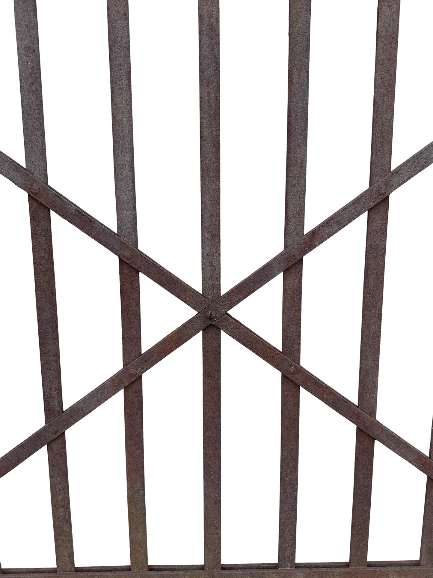 Antique Wrought Iron Gate - 52.5" W x 75" T - GA21047