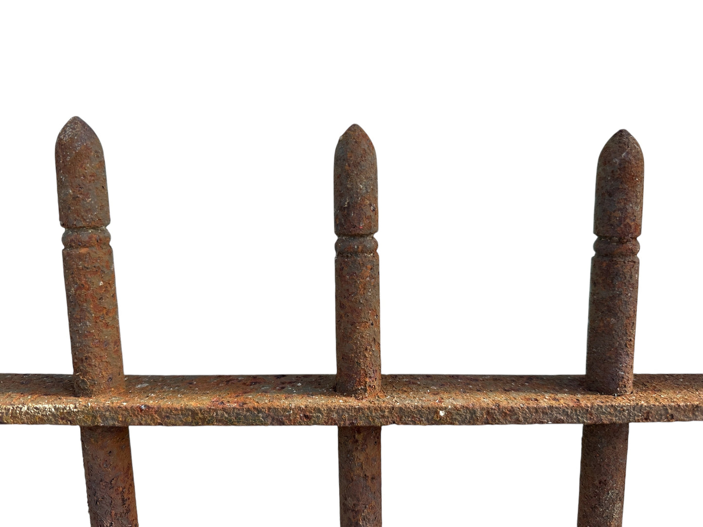 7 Ft of Antique Wrought Iron Picket Fencing GA21005