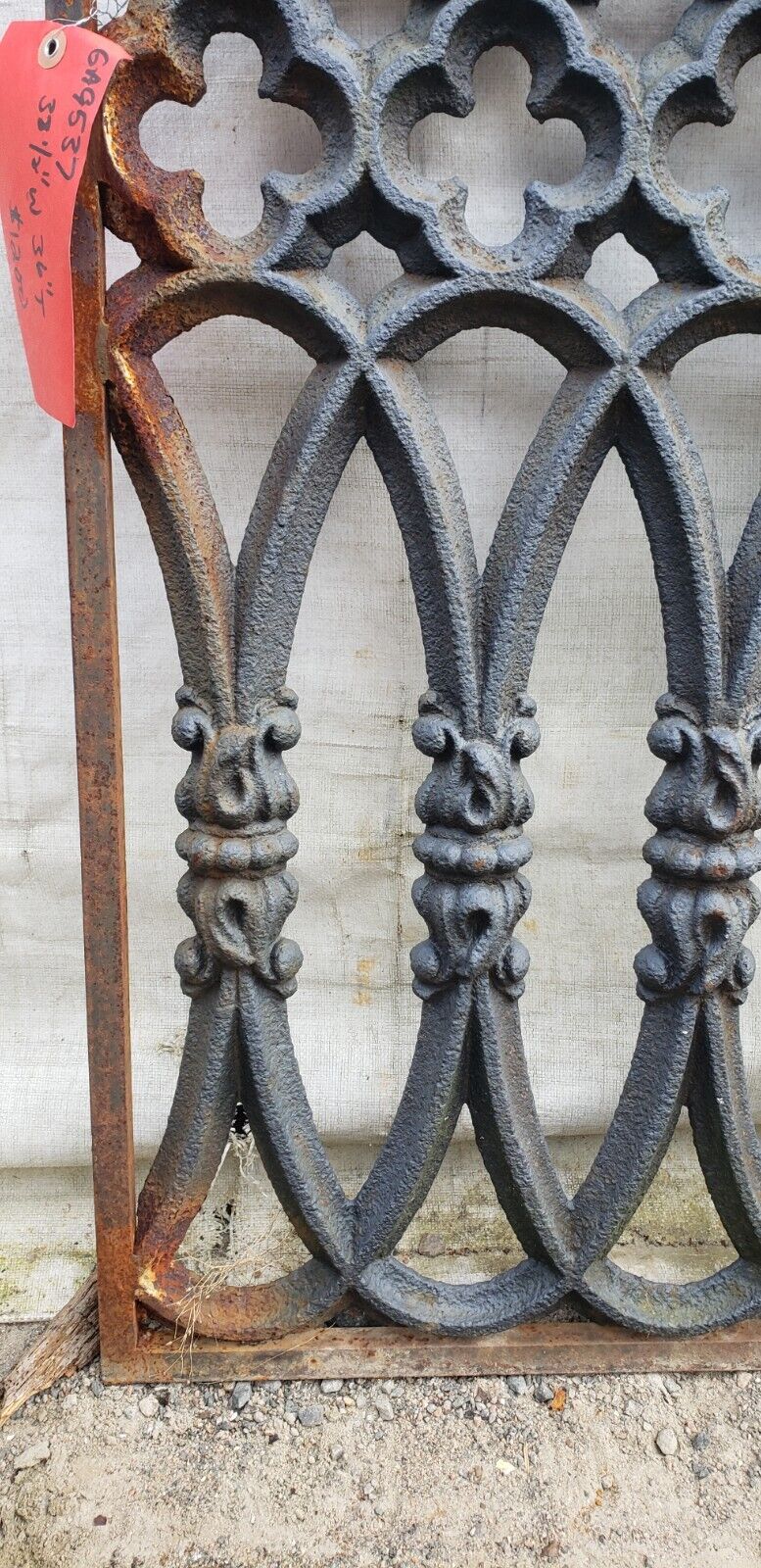 Ornate Heavy Duty Wrought Iron Gate Panel 38 1/2" W x 36" T GA9537