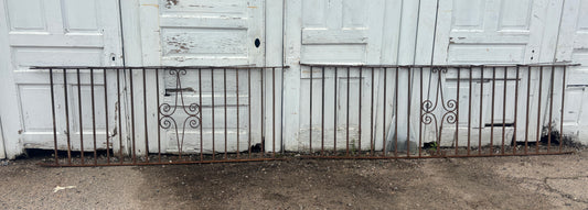 14 Feet of Iron Fence Panels GA21384