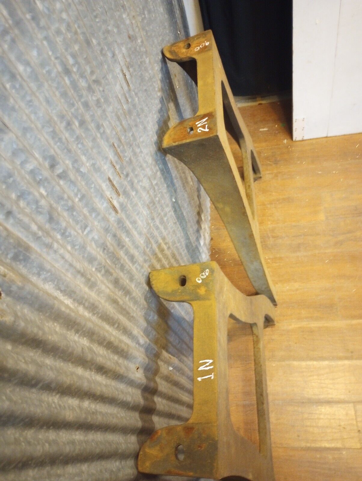 Pair of Cast Iron Machine Legs 30 1/2" T x 24" W