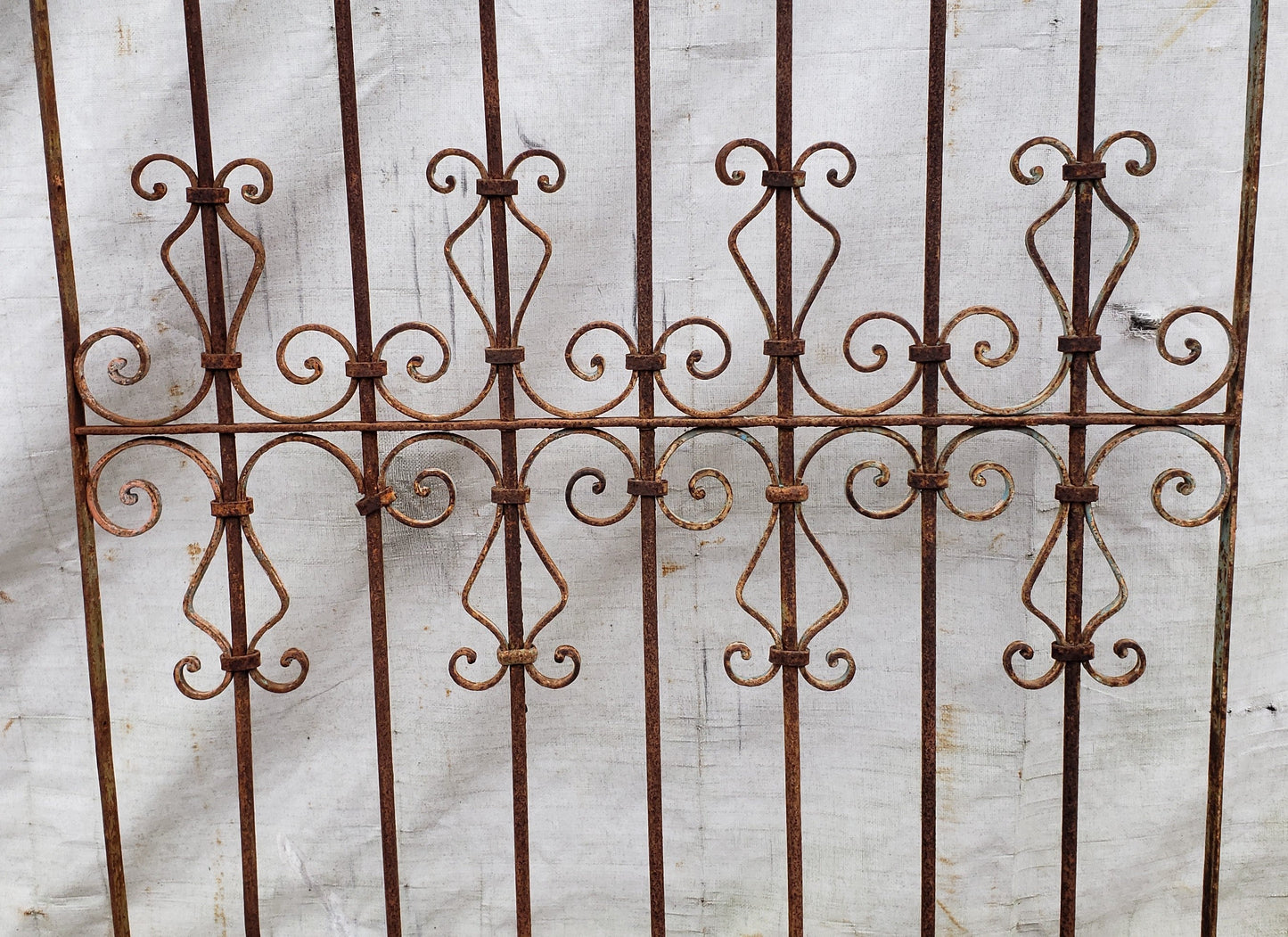 Ornate Wrought Iron Gate 39 1/4" Wide by 69 1/2" Tall GA9471