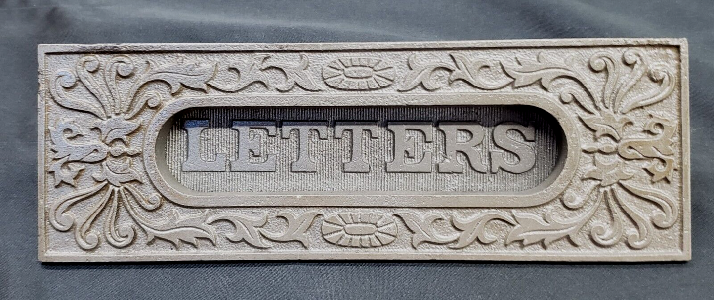 Reproduction Art Nouveau Cast Iron Letter Slot 7" Wide by 2 1/4" Tall GS00219