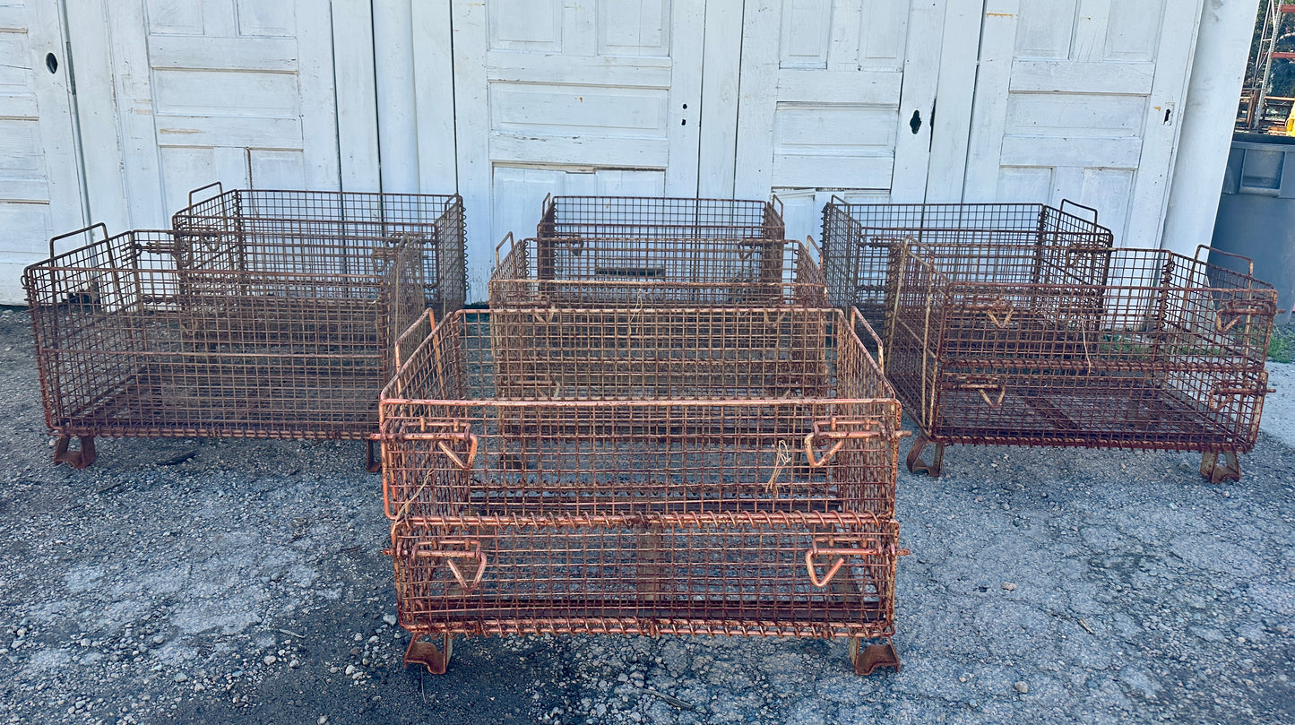 Industrial Steel Wire Bins - 10 Available - GA20901