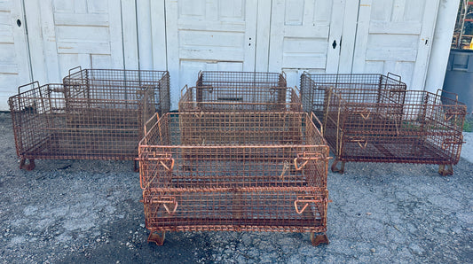 Industrial Steel Wire Bins - 10 Available - GA20901