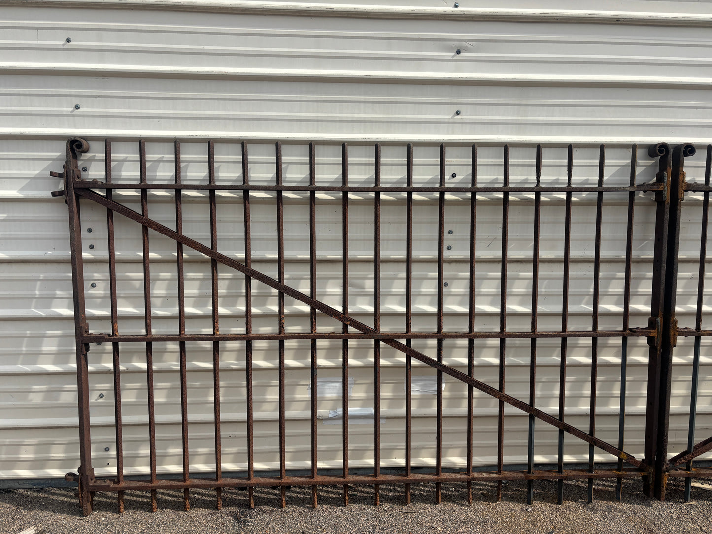 Late 1800s Wrought Iron Driveway Gates - Fully Restored GA21197