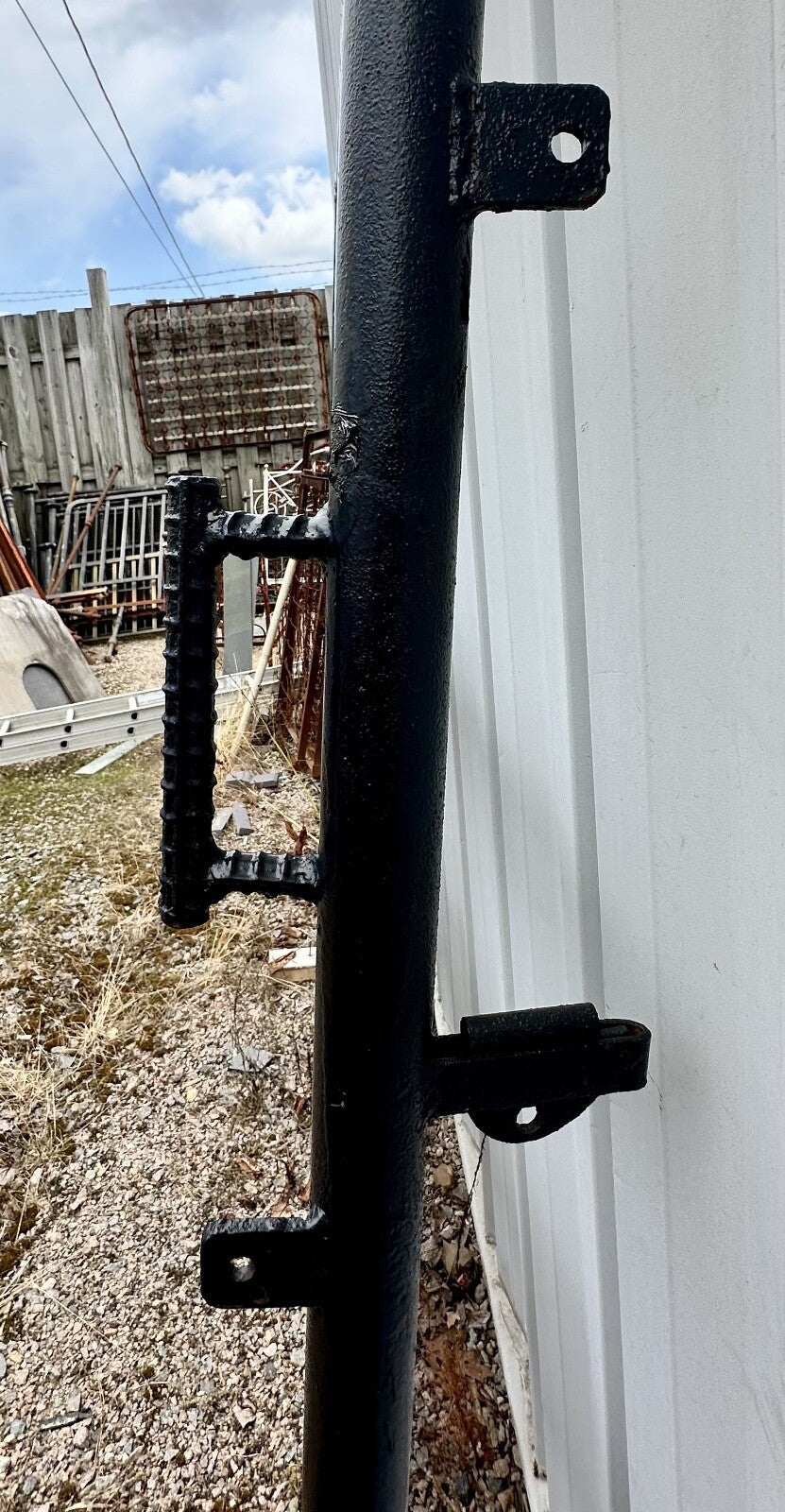 Ornate Painted Iron Driveway Gate Pair GA20154