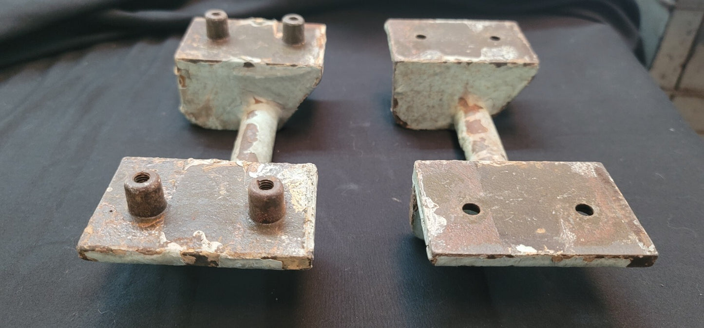 Late 1800's N.Y. Asylum Cast Iron Door Handle Pulls 7 1/2" x 3 1/8" GS00522