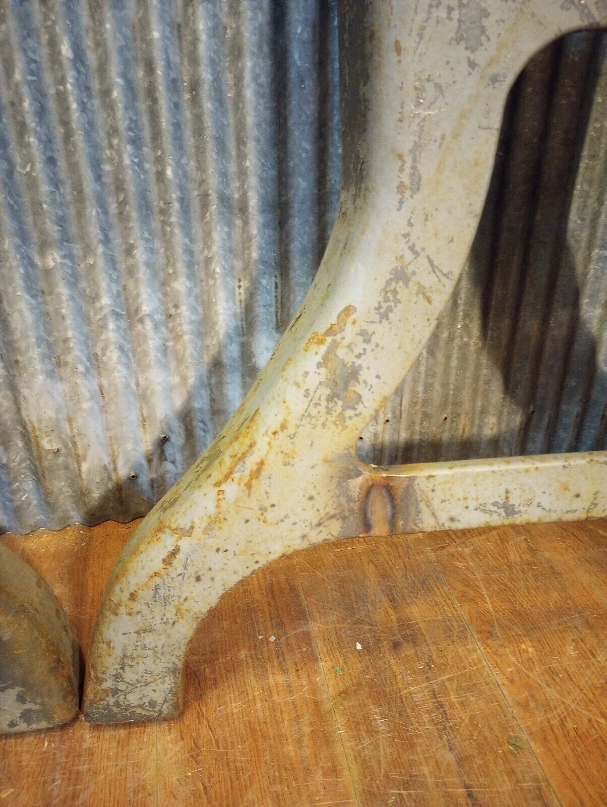 Pair of Cast Iron Machine Legs 21 1/8" T x 25 1/4" W