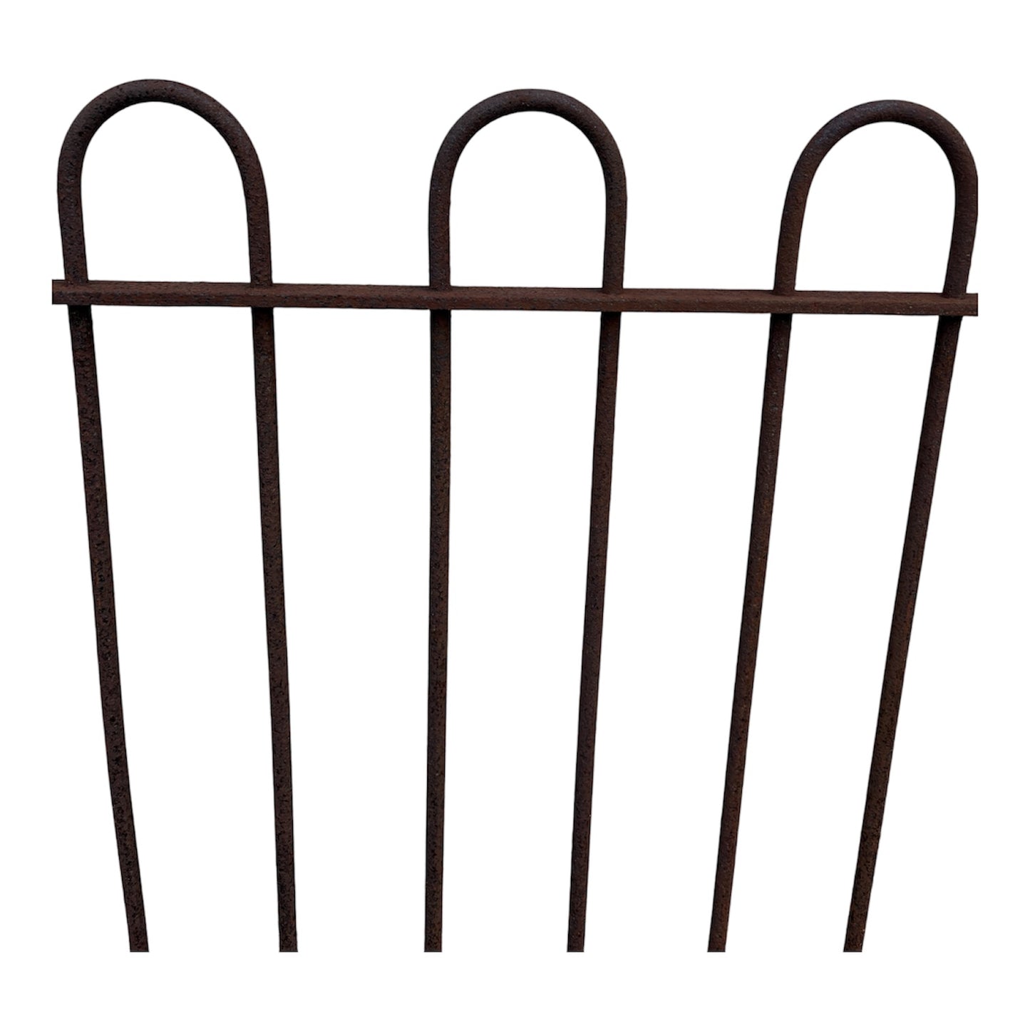 35 Ft of Antique Wrought Iron Hairpin Fencing GA21128
