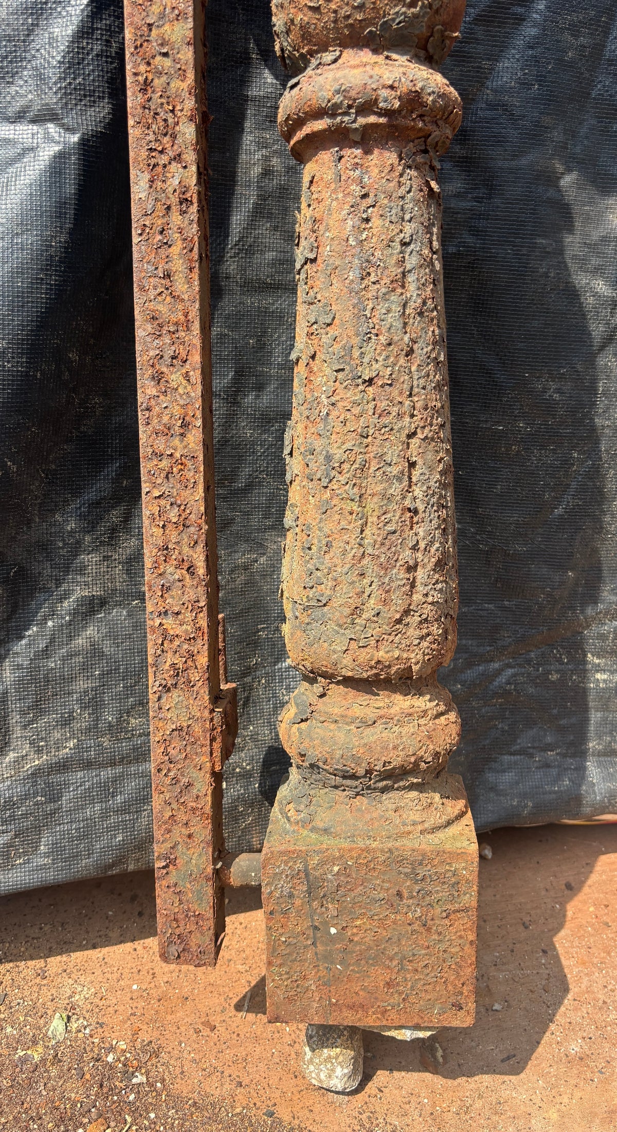 Set of 7 Cast Iron Newel Posts GA21589