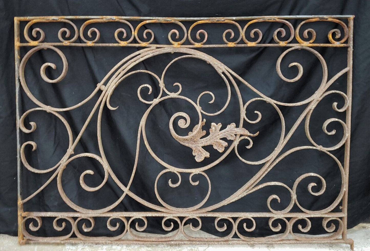 Heavy Duty Ornate Wrought Iron Gate Panel 38 5/8" x 26 3/4" GA9428