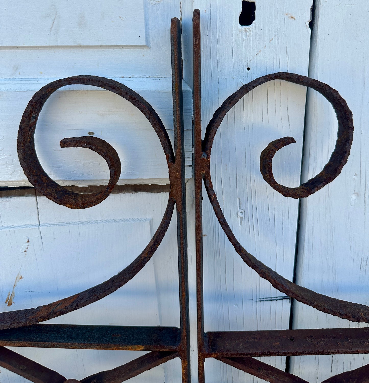 Pair of Antique Wrought Iron Garden Entrance Gates GA21017