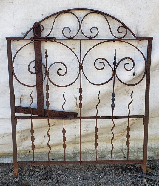 Ornate Geometric Style Wrought Iron Gate 30 1/2" Wide by 37" Tall GA9597