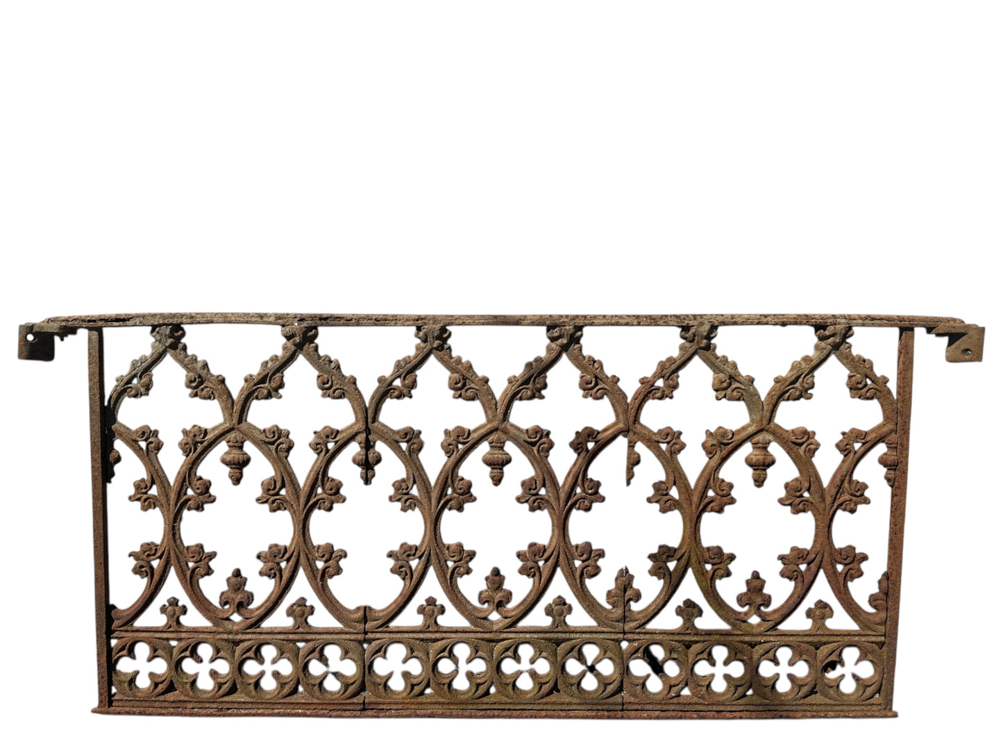 24.5' Ft of Antique Ornate Cast Iron Garden Gate Fencing GA20848