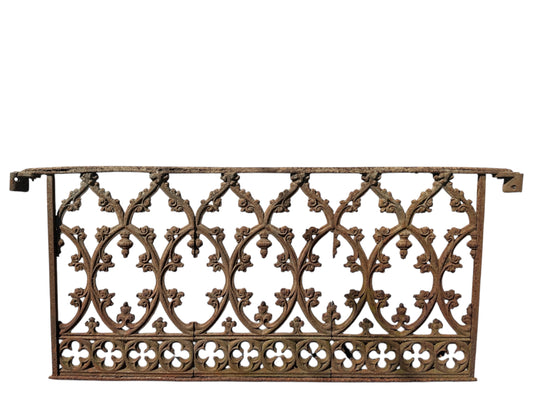 24.5' Ft of Antique Ornate Cast Iron Garden Gate Fencing GA20848