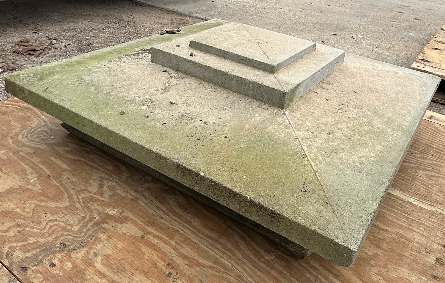 Arts & Craft Style Cast Concrete Column Tops GA20482