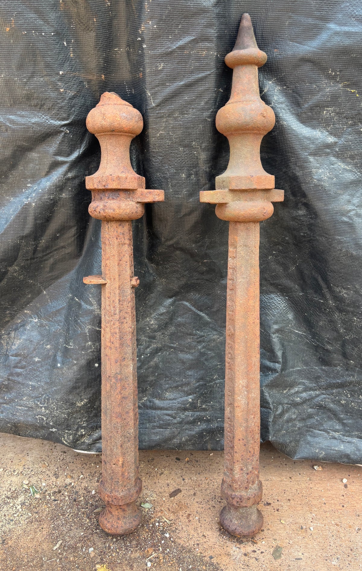 Pair of Cast Iron Newel Posts GA21591