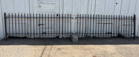 16 Feet of Wrought Iron Picket Fencing GA21248
