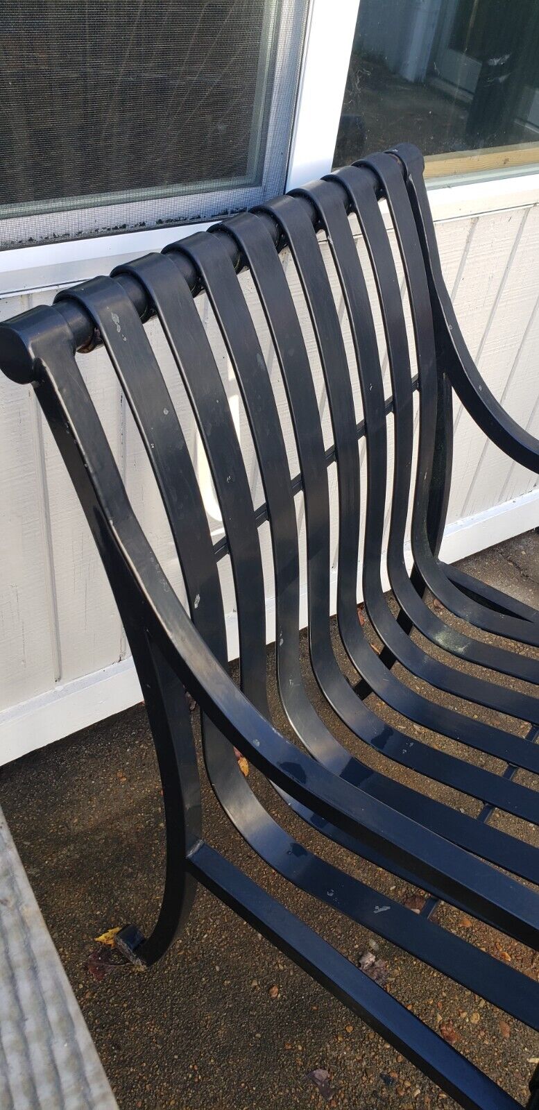 Restored Wrought Iron Chair Salvaged from Balston Commons in D.C. GS00211