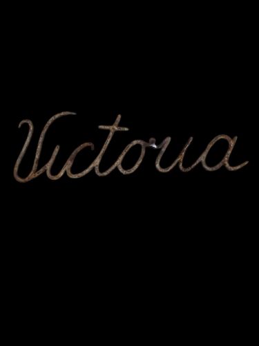 Iron "Victoria" Sign * GAM0141