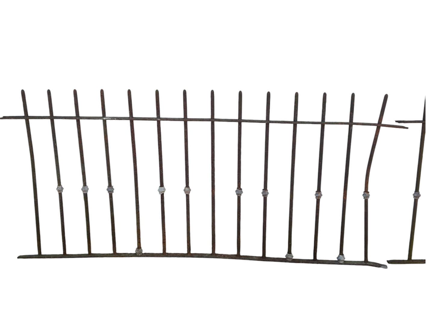 14 feet of antique iron fencing GA21096