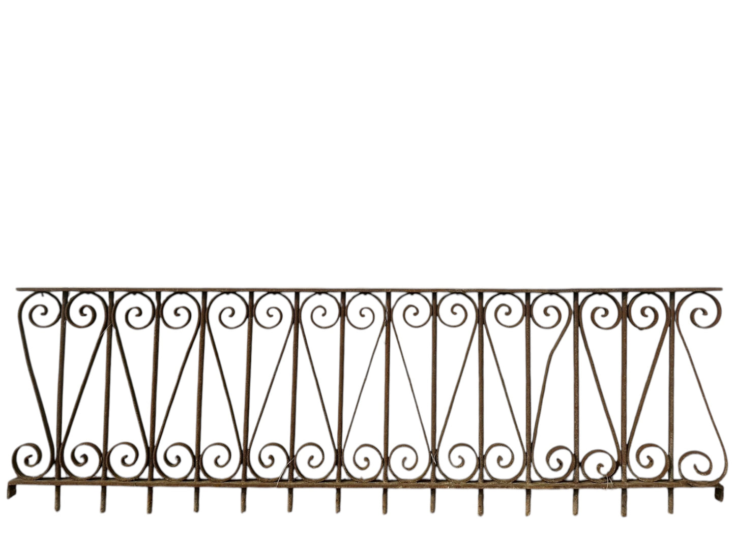 Antique Wrought Iron Garden Gate - 68" Long x 21" Tall - GA20859