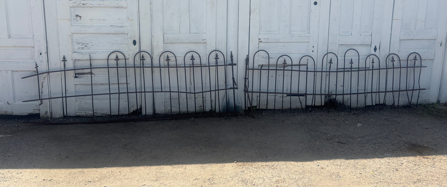 48 Feet of Wrought Iron Fence Panels GA21273