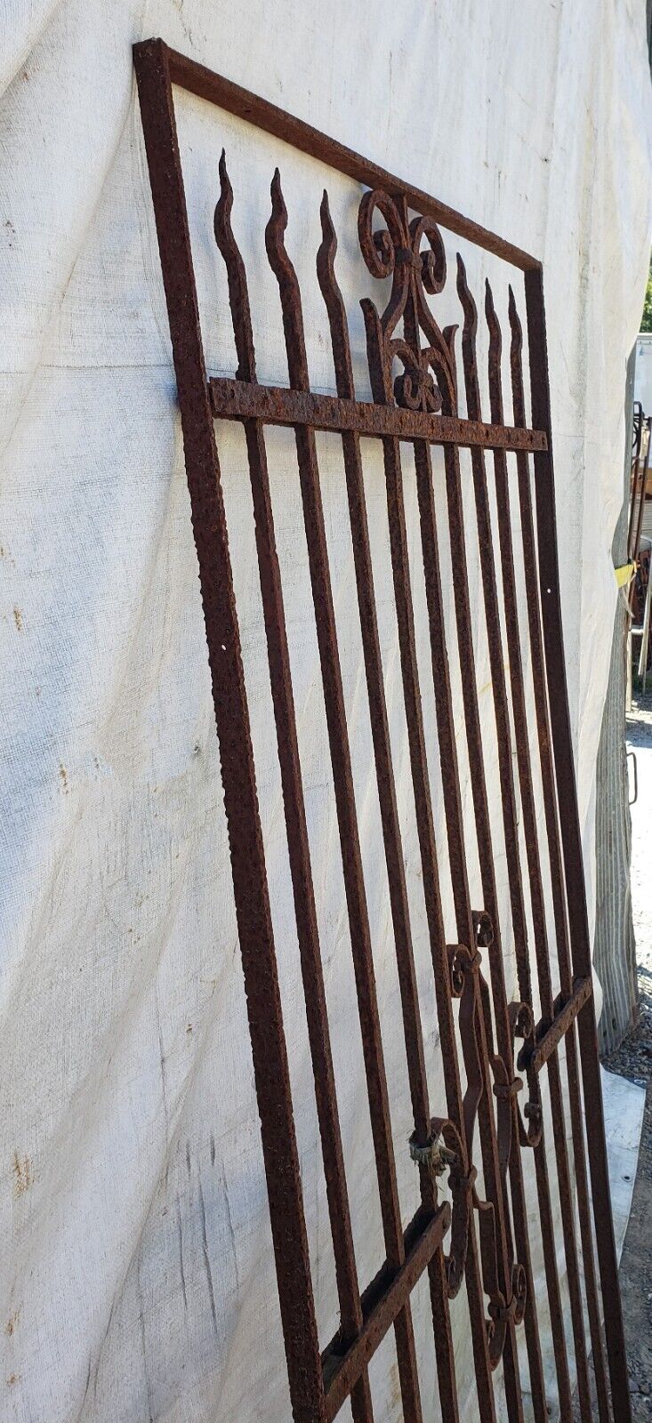 Unique Wrought Iron Gate Panel 77 3/4" Tall by 37" Wide GA9441